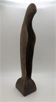 Modernist Mother Mary Rosewood Sculpture