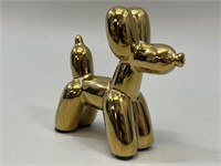 Notakia Gold Plated Ceramic Balloon Dog