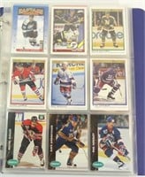 Hockey Cards - Binder of 16 sheets x 9 in each