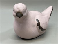 Pink Pottery Bird Figure VTG