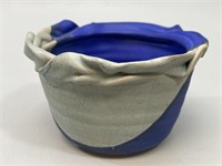 Johnson Artisan Blue & Grey Pottery Vase Planter