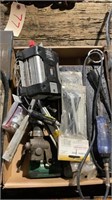 Battery pack, various bolts and tools