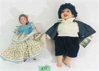 2 Porcelain Dolls