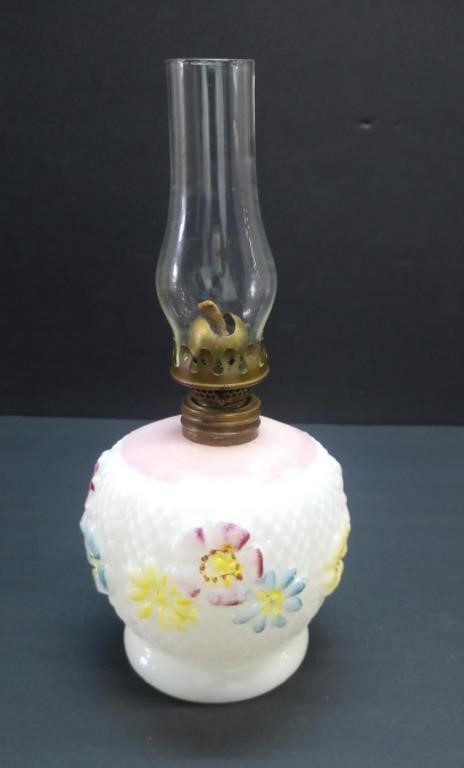 Antique Mini Cosmos Pattern Oil Lamp