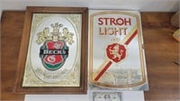 Stroh Light Beer and Beck's beer advertising