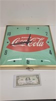 1950s Coca Cola Soda Pop Green Fishtail Pam