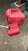 2 and 5 gallon gas cans