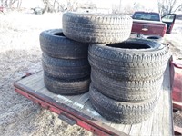 (7) Goodyear Wrangler Tires P265-65R18