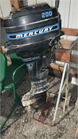 Mercury 200 cc boat motor with cart 20hp not