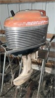 Mercury, boat motor with cart not tested