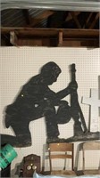 Wood soldier art