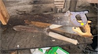 Hand saws, garden snippers