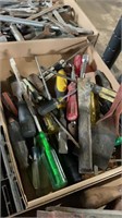 Assorted tools, scrapers