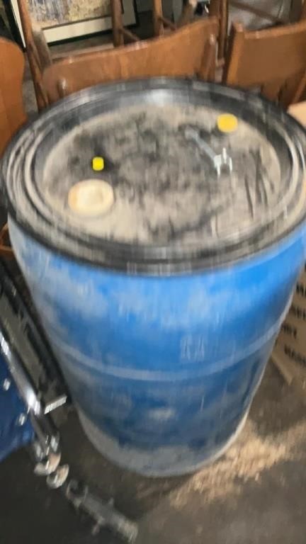 55 gallon barrel with feed