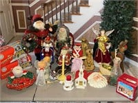 Santa, Nutcracker, Angel, Reindeer Statues etc