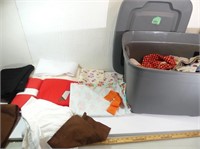 Bin of Quilting Fabric