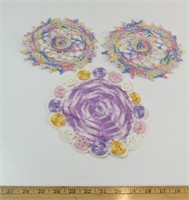 Qty of 3 Doily's - Hand Made