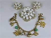 Vintage Sarah Coventry: Charm Bracelet, Brooch