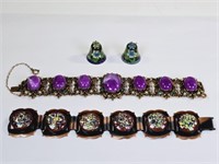 Vintage Jewelry: Cloisonné, Confetti Glass & More