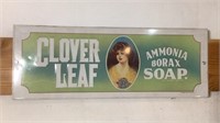 Clover Leaf Ammonia Borax Soap Meal Sign Repro