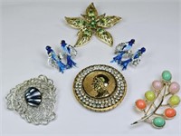 Vintage Brooches: Sarah Cov, Gerry, Capri