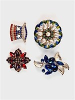 Vintage High-End Unmarked Brooches