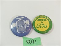 (2) Badges 2.25" Dia