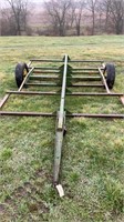Round bale trailer, fits 4 bail, tire size. LT