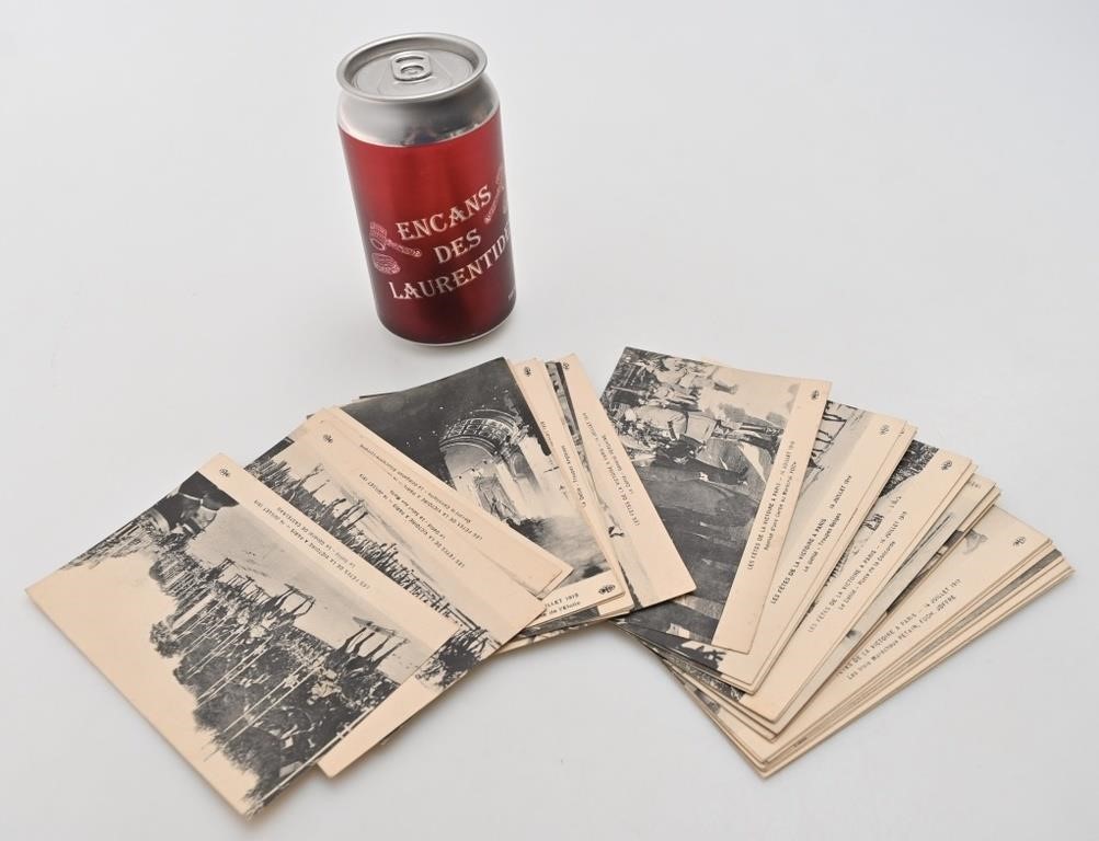 Très rares cartes postales WWI, 1918, Fêtes