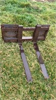 Skid loader forks, with 40 inch forks