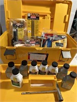 TOOL BOX WITH CHAINSAW SUPPLIES