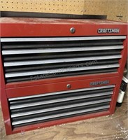 CRAFTSMAN RED TOOL BOX WITH CONTENTS FILLED with