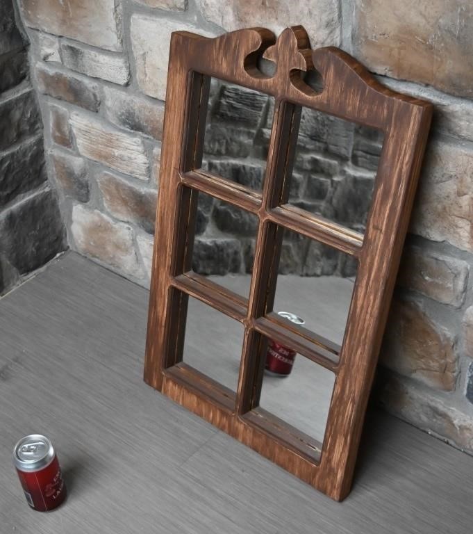Miroir dans cadre en bois, 17'' x 27''