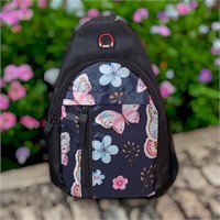 NEW Floral w/ Butterflies Cross Body Bag