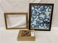 2-Picture Frames & Photo Box