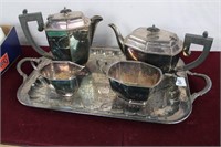 S/P Coffee & Tea Set & Mikasa Coffee Cups