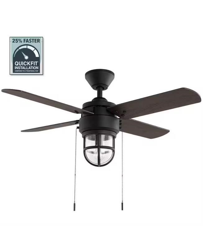 Cedar Lake LED Matte Black Ceiling Fan Model 59040