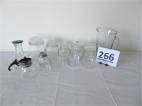 Glass Pitcher, Shaker, Covered Containers, Dishes