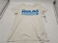 NEW 47 Brand Women's MLB Miami Marlins T-Shirt - S