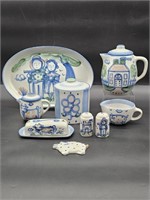M.A. Hadley Pottery Pieces, as pictured