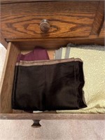 Contents of drawer, fabrics
