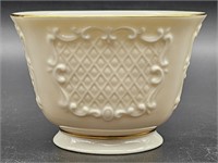 Vintage Ivory Lenox Footed Bowl w/ 22k Gold Trim