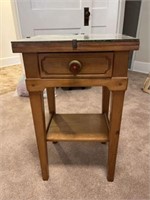 Side table, 16" x 14" x 27" tall