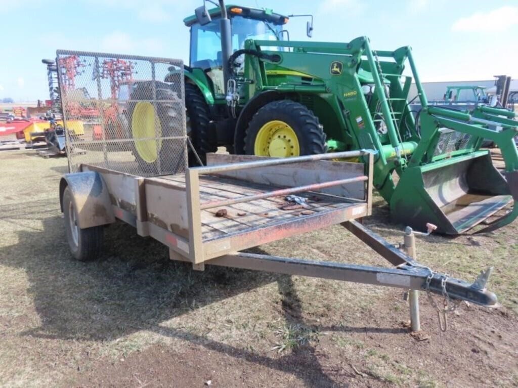 2015 Homemade 5x10 Lawn Mower Trailer #