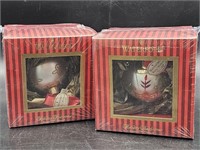 (2) Boxed Waterford Christmas Ornaments