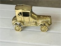 cast & brass classic car - 6"