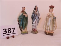 3 Religious Figurines (As Is)