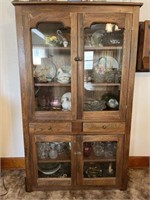 Display cabinet, 39" x 14" x 68" tall