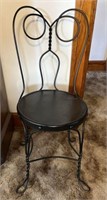 Black wrought iron chai