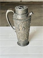 vintage ornate cocktail shaker - 11"